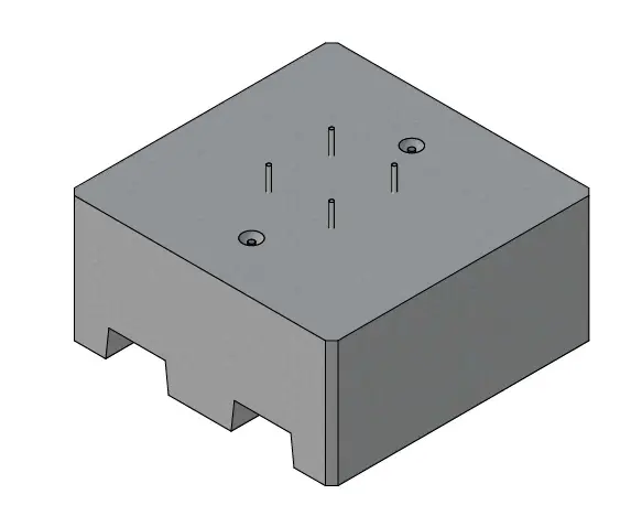 Eclairage - Massif béton hors sol  5