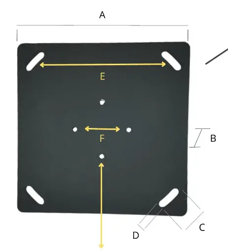 [SLR-A0006] Eclairage - Platine de renforcement pour Borne Solaire Apollo
